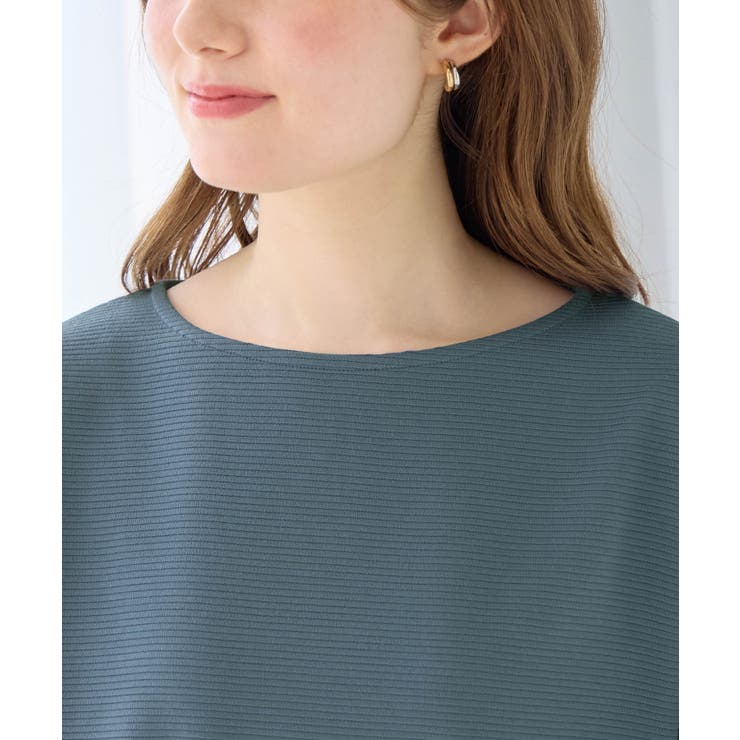 パール調ボタン柔らかカットソーゆるトップ | alotta | 詳細画像18 