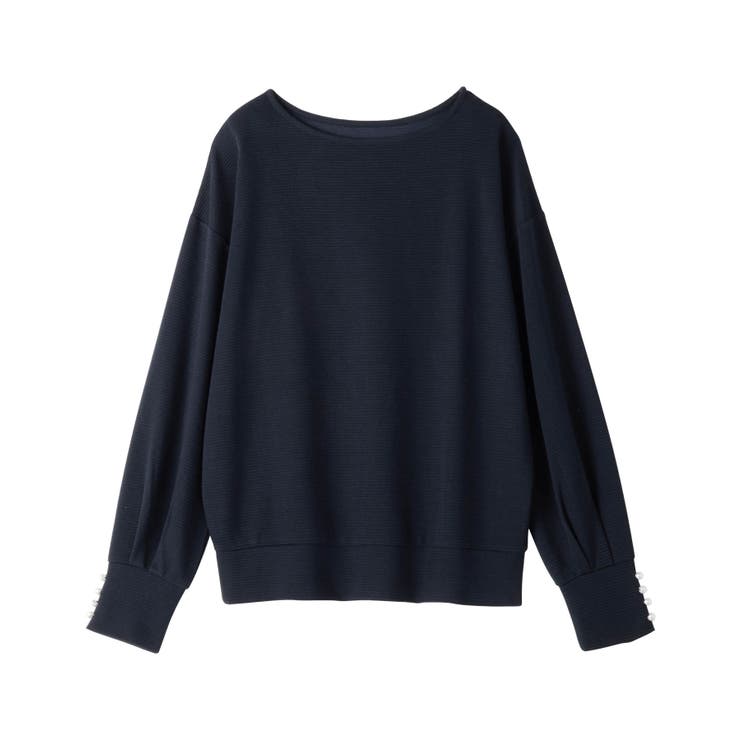 パール調ボタン柔らかカットソーゆるトップ | alotta | 詳細画像28 