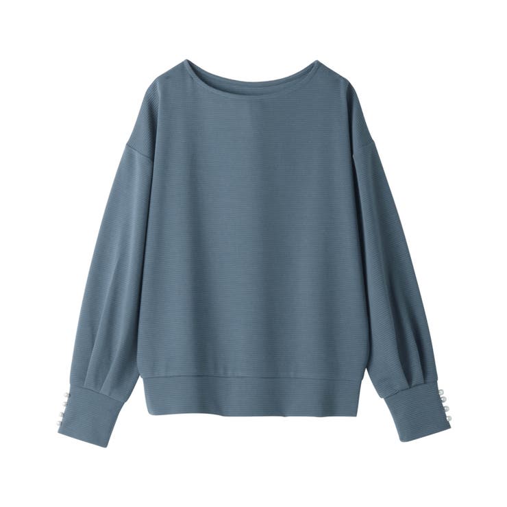 パール調ボタン柔らかカットソーゆるトップ | alotta | 詳細画像30 