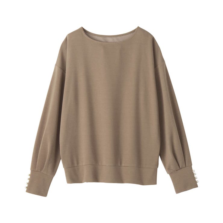 パール調ボタン柔らかカットソーゆるトップ | alotta | 詳細画像31 