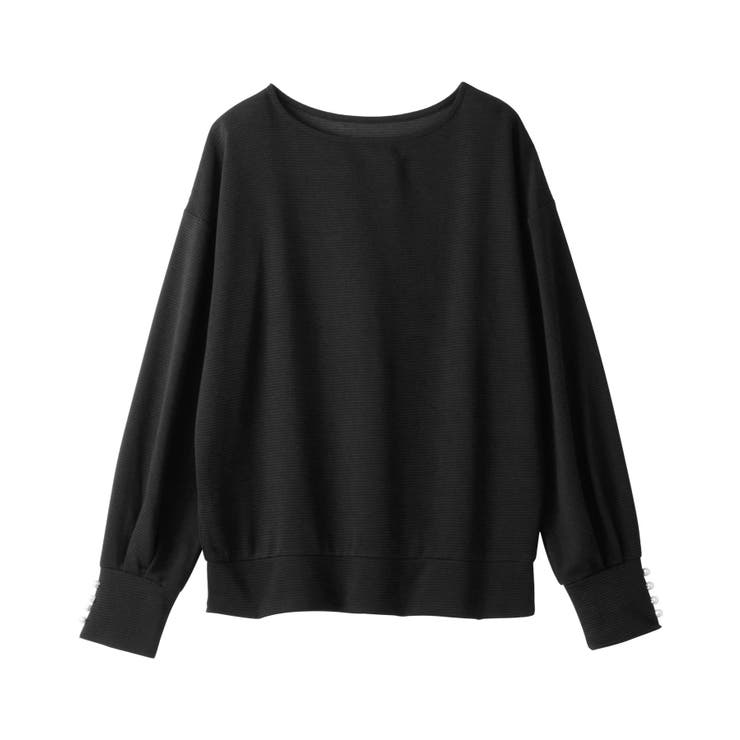 パール調ボタン柔らかカットソーゆるトップ | alotta | 詳細画像32 