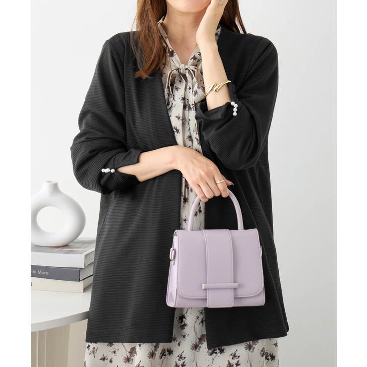 リップル素材着流しカーディガン | alotta | 詳細画像10 