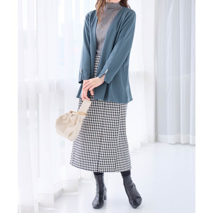 リップル素材着流しカーディガン | alotta | 詳細画像17 