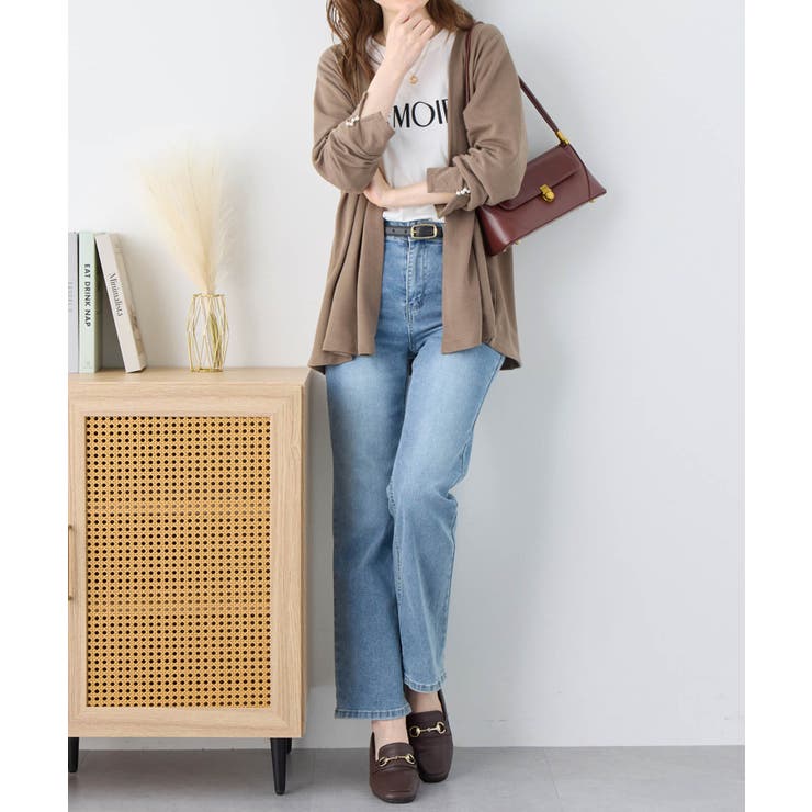 リップル素材着流しカーディガン | alotta | 詳細画像5 