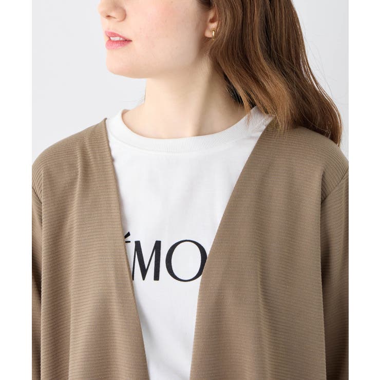 リップル素材着流しカーディガン | alotta | 詳細画像6 