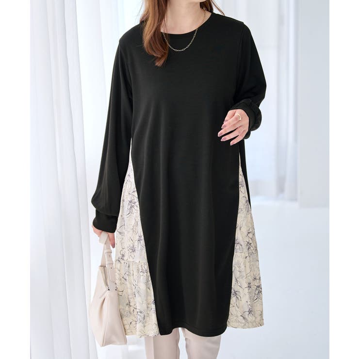 異素材切替チュニックワンピース | alotta | 詳細画像11 