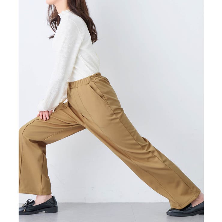 あったか裏起毛セミワイドパンツレギュラ | alotta | 詳細画像24 