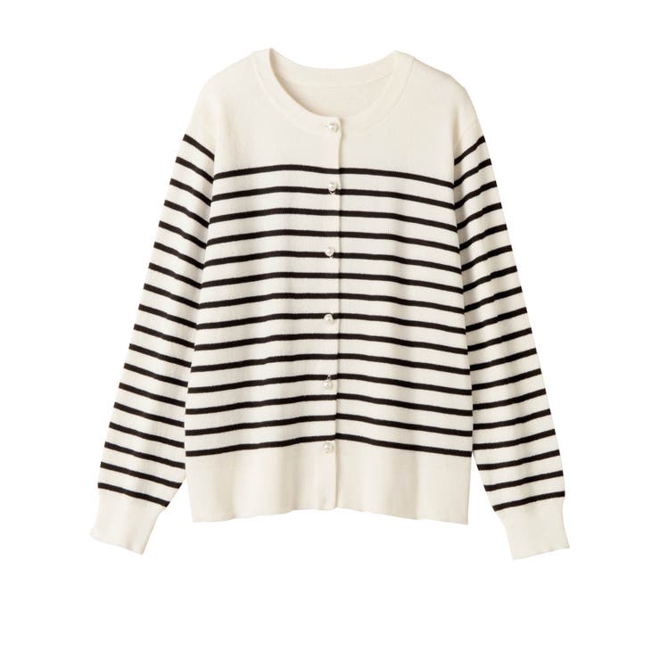 パールボタンニットカーディガン ミドル  | alotta | 詳細画像33 