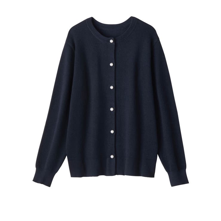 パールボタンニットカーディガン ミドル  | alotta | 詳細画像35 