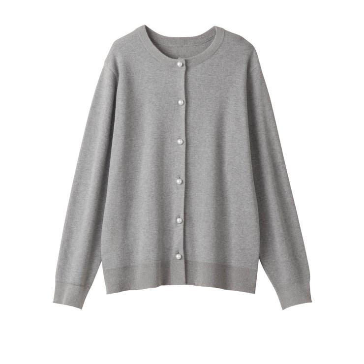 パールボタンニットカーディガン ミドル  | alotta | 詳細画像36 