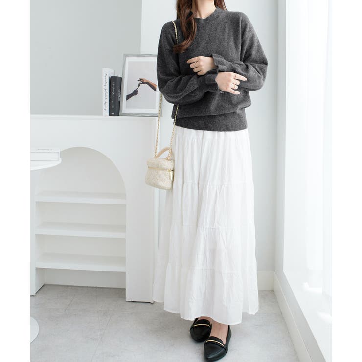 ふんわりタッチキャンディースリーブニット | alotta | 詳細画像2 