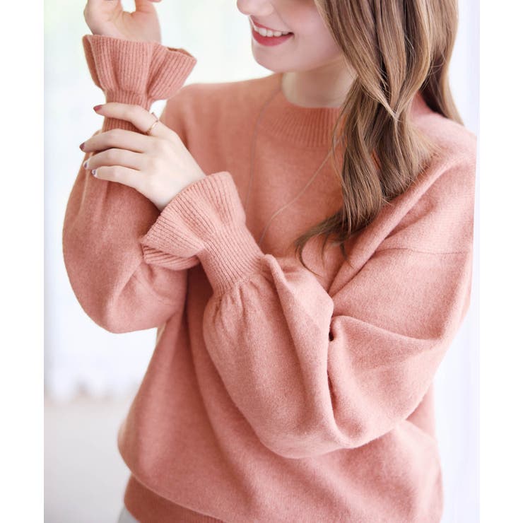 ふんわりタッチキャンディースリーブニット | alotta | 詳細画像21 