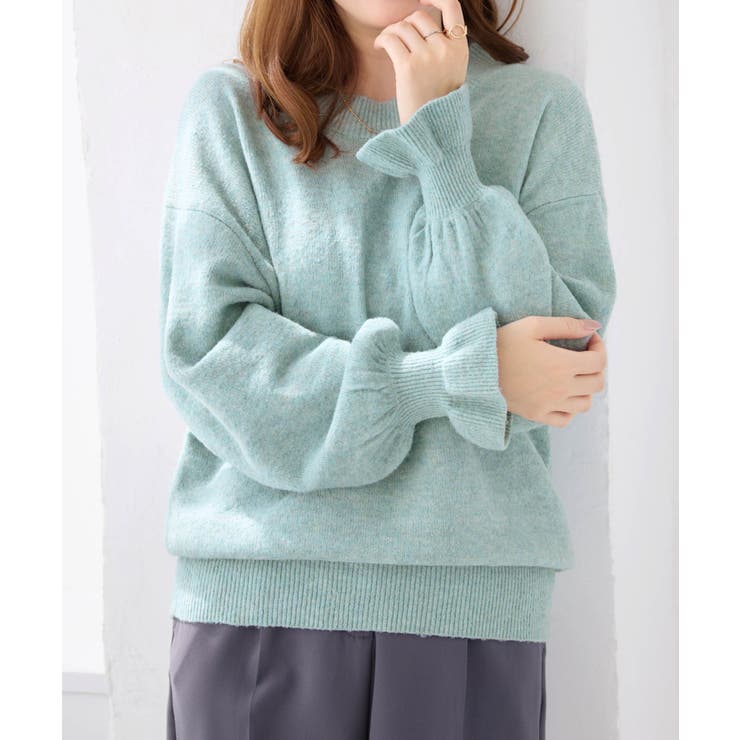 ふんわりタッチキャンディースリーブニット | alotta | 詳細画像26 