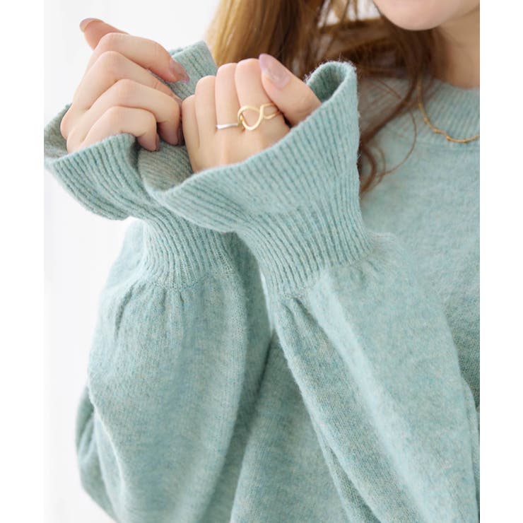 ふんわりタッチキャンディースリーブニット | alotta | 詳細画像29 