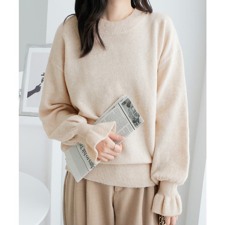 ふんわりタッチキャンディースリーブニット | alotta | 詳細画像30 