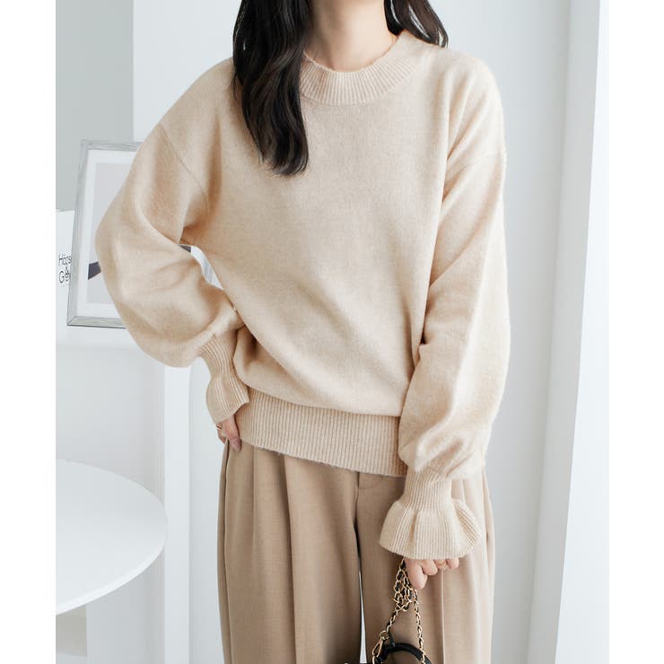 ふんわりタッチキャンディースリーブニット | alotta | 詳細画像33 