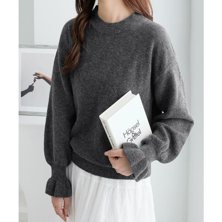 ふんわりタッチキャンディースリーブニット | alotta | 詳細画像6 