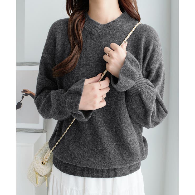 ふんわりタッチキャンディースリーブニット | alotta | 詳細画像8 