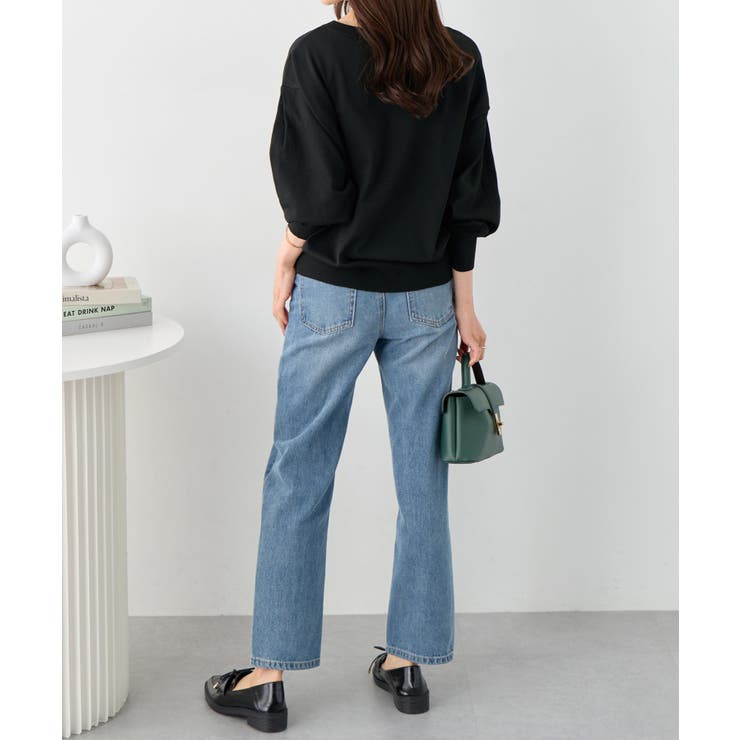 パフ袖ゆるニットトップス | alotta | 詳細画像10 