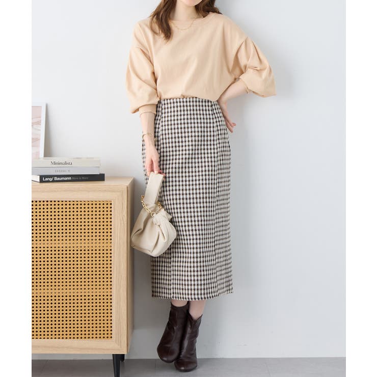 パフ袖ゆるニットトップス | alotta | 詳細画像13 