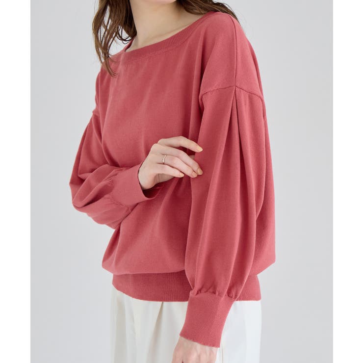 パフ袖ゆるニットトップス | alotta | 詳細画像19 