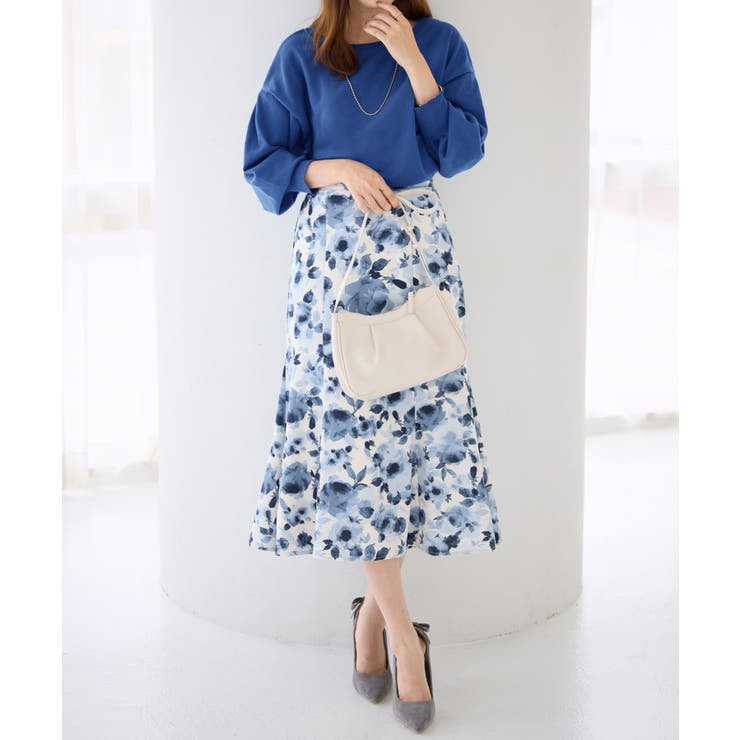 パフ袖ゆるニットトップス | alotta | 詳細画像3 