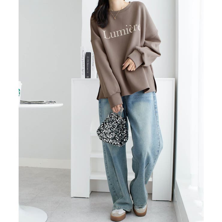 大人可愛いロゴダンボールプルオーバー | alotta | 詳細画像21 