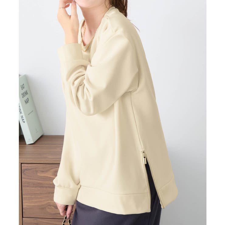 サイドジップあったか裏起毛プルオーバー | alotta | 詳細画像6 