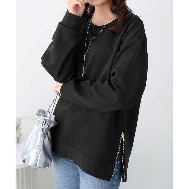 サイドジップあったか裏起毛プルオーバー | alotta | 詳細画像11 