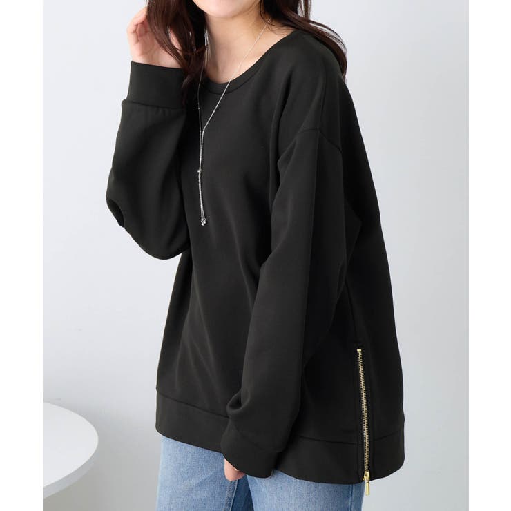 サイドジップあったか裏起毛プルオーバー | alotta | 詳細画像13 