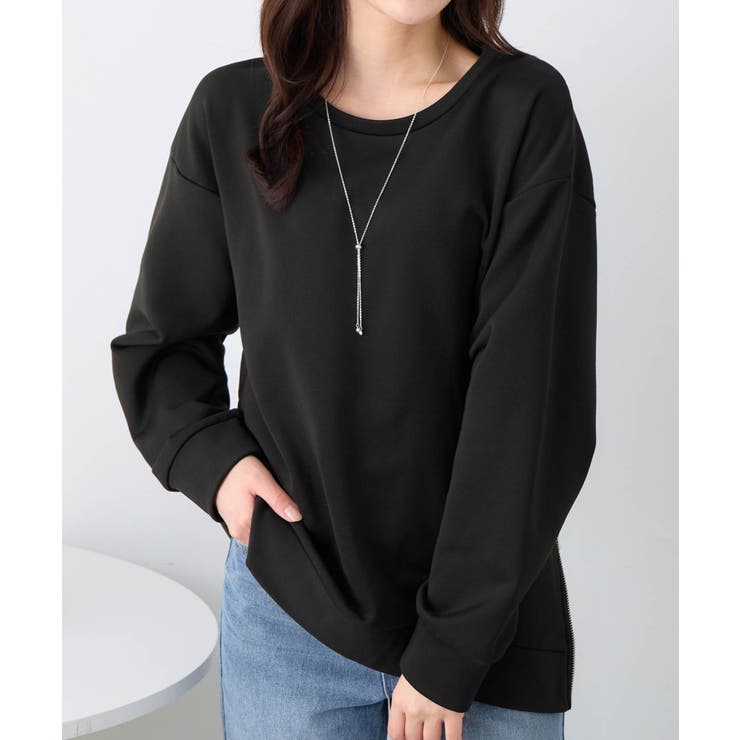 サイドジップあったか裏起毛プルオーバー | alotta | 詳細画像15 