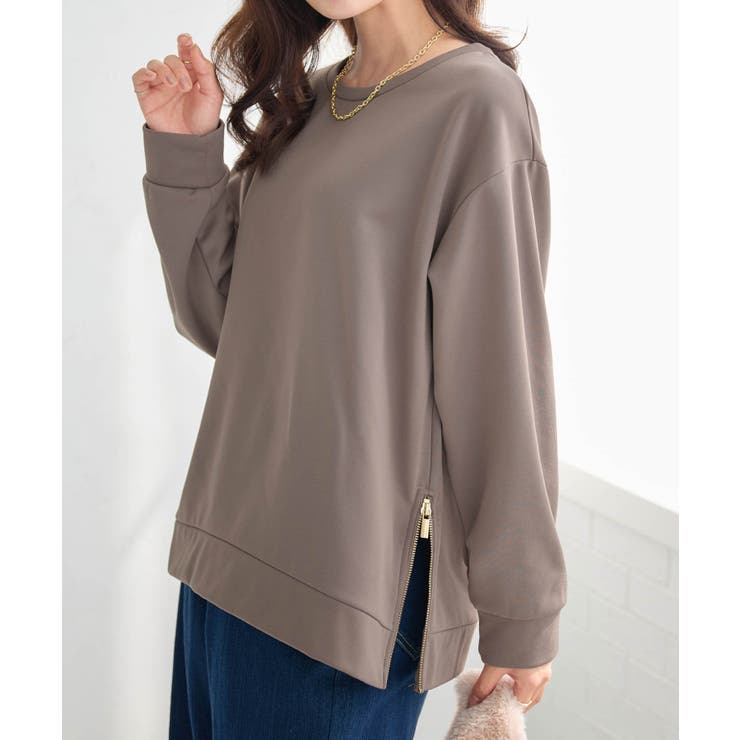 サイドジップあったか裏起毛プルオーバー | alotta | 詳細画像19 