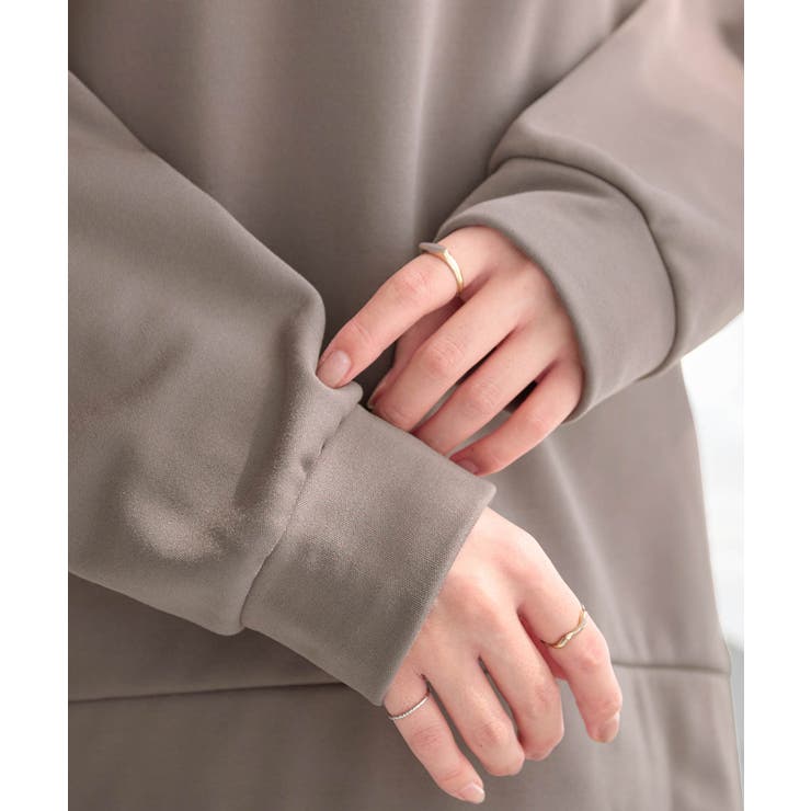 サイドジップあったか裏起毛プルオーバー | alotta | 詳細画像21 