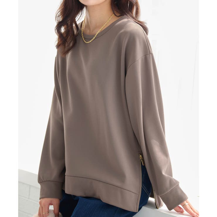 サイドジップあったか裏起毛プルオーバー | alotta | 詳細画像23 