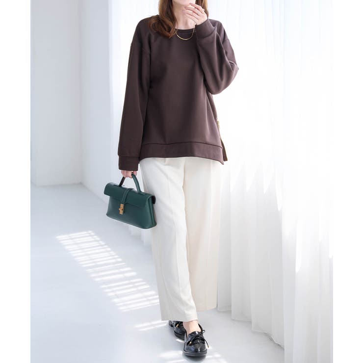 サイドジップあったか裏起毛プルオーバー | alotta | 詳細画像4 