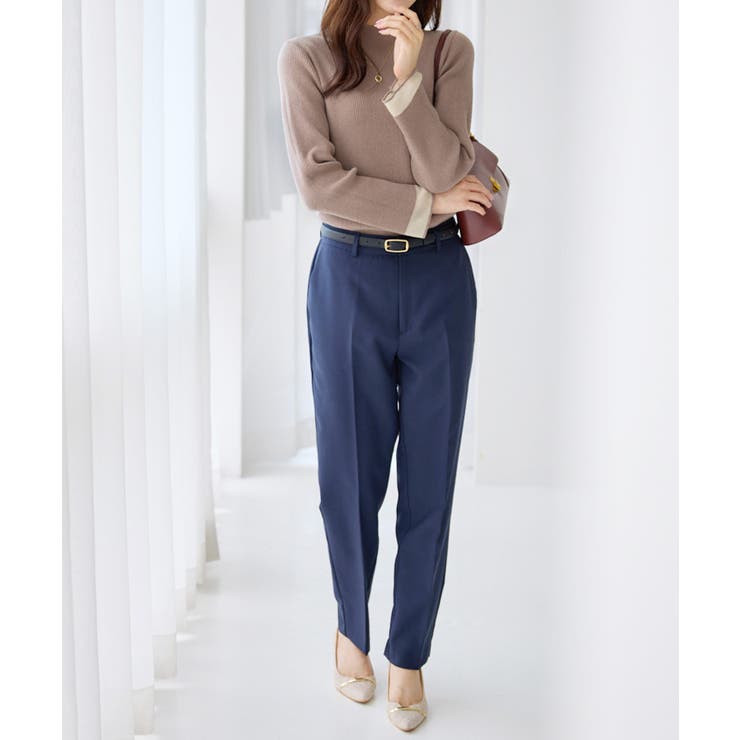 袖シアー切替ニットプルオーバー | alotta | 詳細画像24 