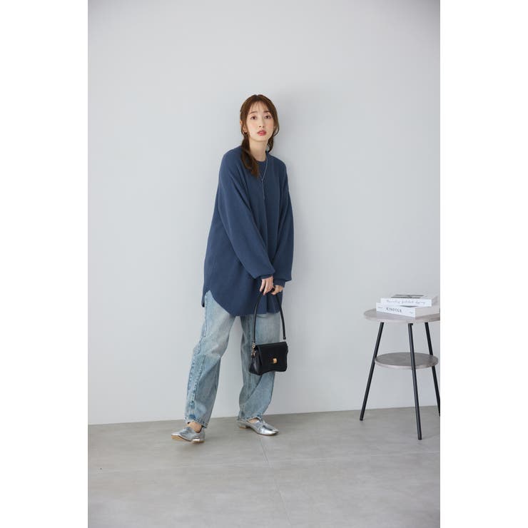 ふんわり裾ラウンドゆるニットチュニック | alotta | 詳細画像11 