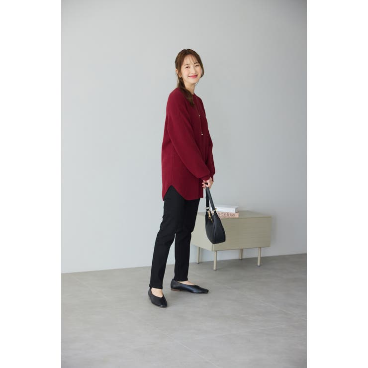 ふんわり裾ラウンドゆるニットチュニック | alotta | 詳細画像4 