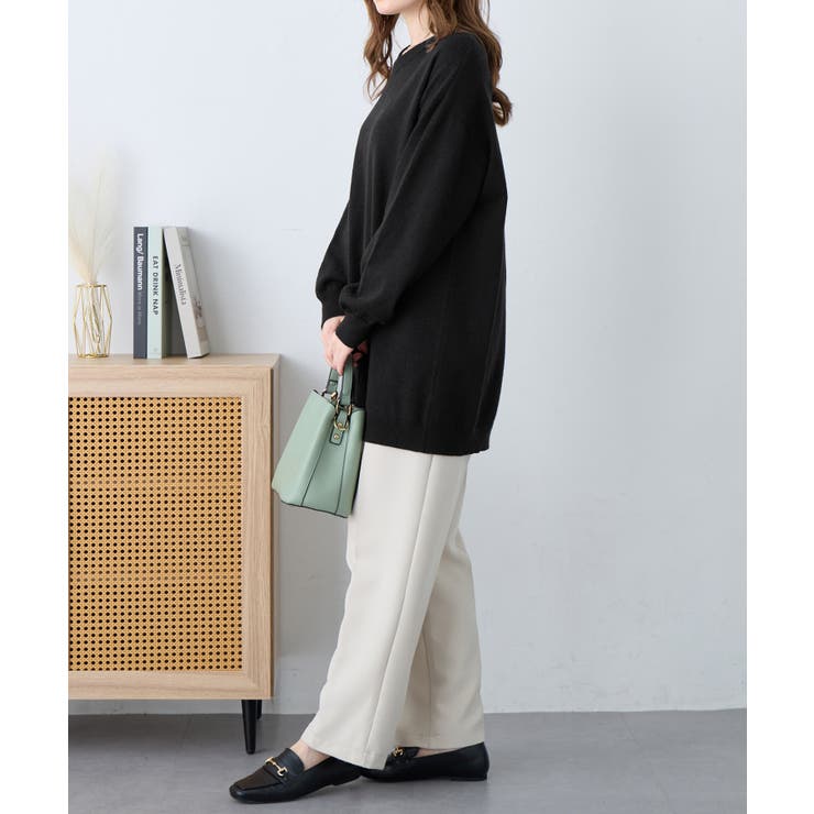 ゆるニットＶネックチュニック | alotta | 詳細画像14 