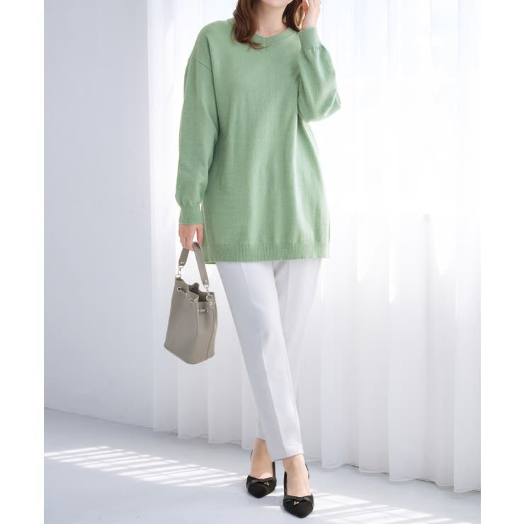 ゆるニットＶネックチュニック | alotta | 詳細画像24 