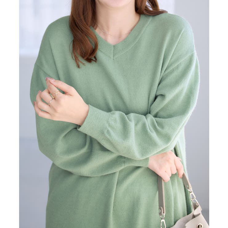 ゆるニットＶネックチュニック | alotta | 詳細画像27 