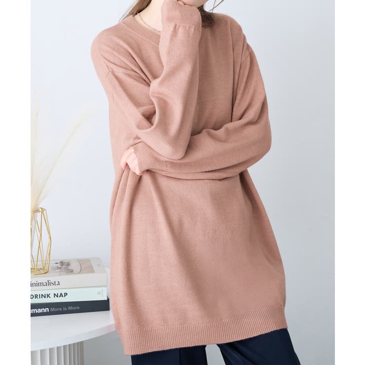 ゆるニットＶネックチュニック | alotta | 詳細画像5 