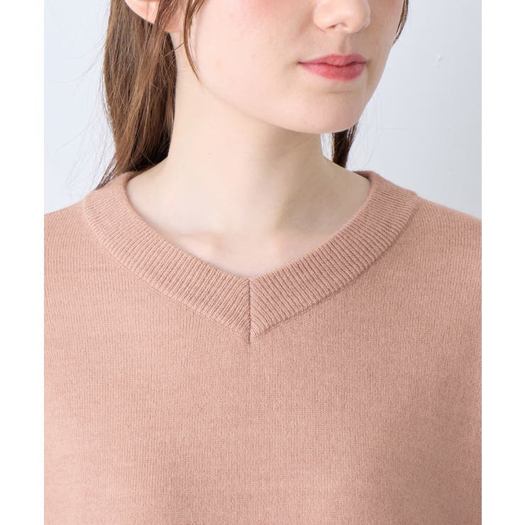 ゆるニットＶネックチュニック | alotta | 詳細画像8 
