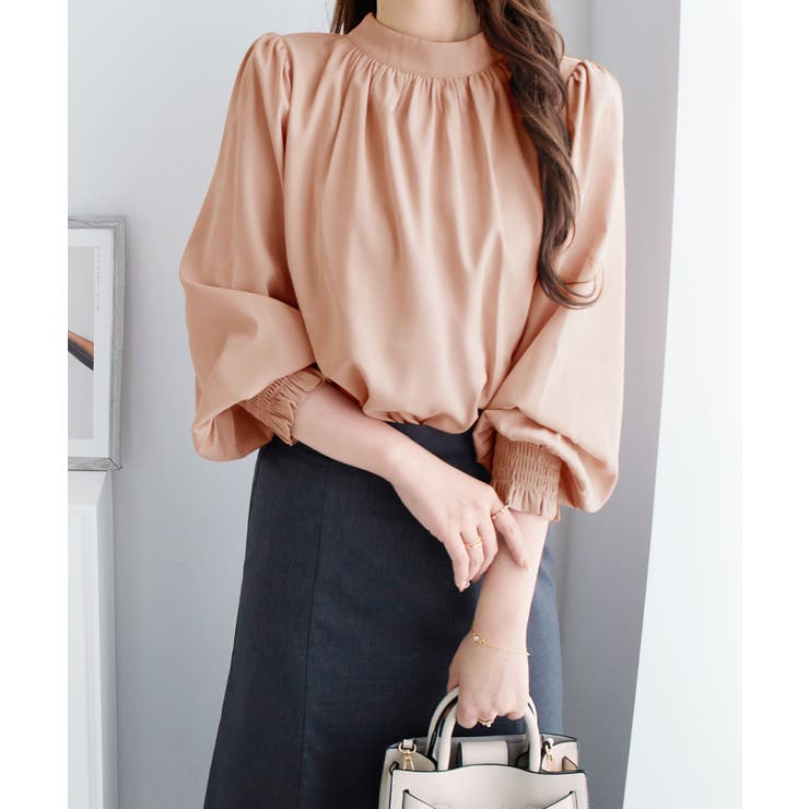 ボリューム袖とろみブラウス | alotta | 詳細画像15 