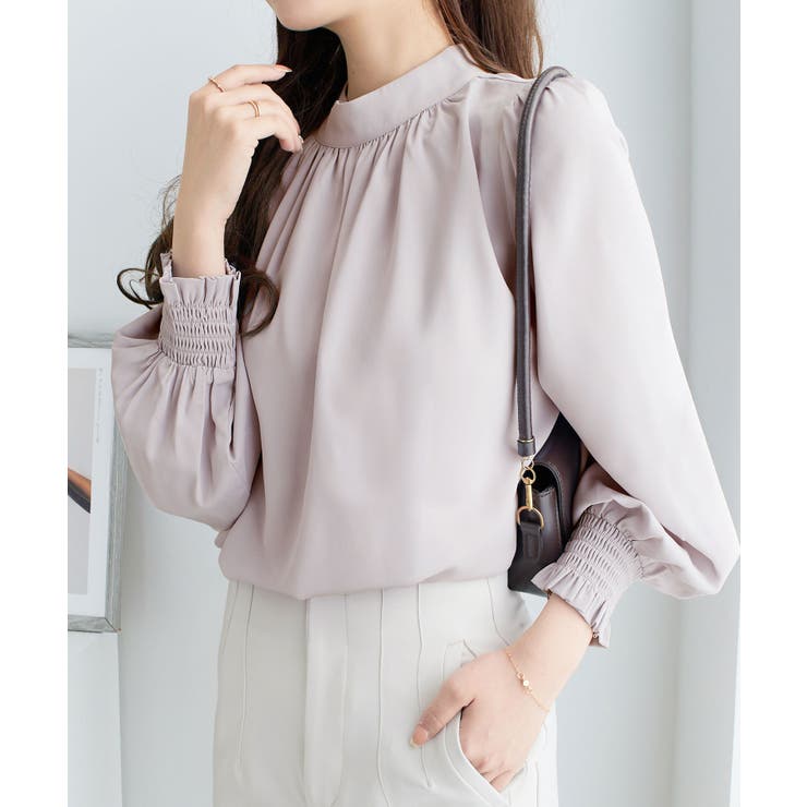 ボリューム袖とろみブラウス | alotta | 詳細画像4 