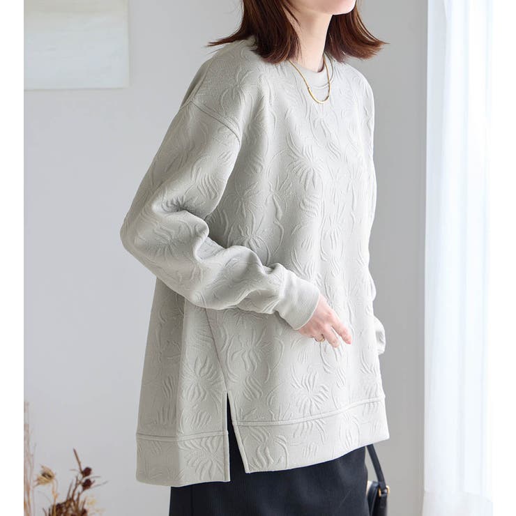 すっきり見え花柄ジャガードチュニック | Viola e Viola | 詳細画像11 