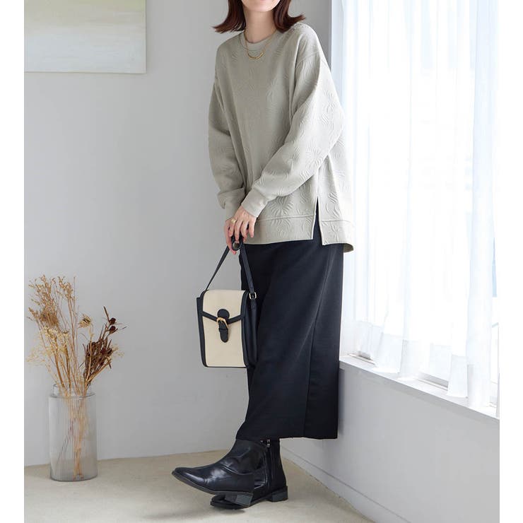 すっきり見え花柄ジャガードチュニック | Viola e Viola | 詳細画像12 