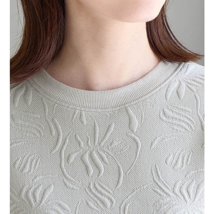 すっきり見え花柄ジャガードチュニック | Viola e Viola | 詳細画像13 