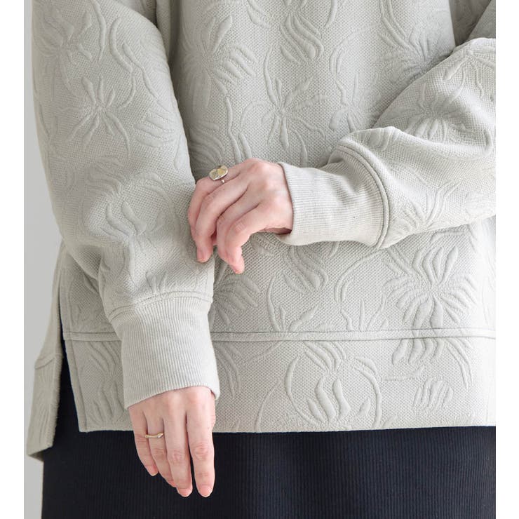 すっきり見え花柄ジャガードチュニック | Viola e Viola | 詳細画像14 