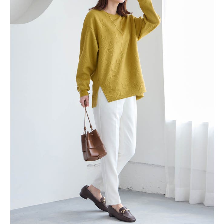 すっきり見え花柄ジャガードチュニック | Viola e Viola | 詳細画像4 